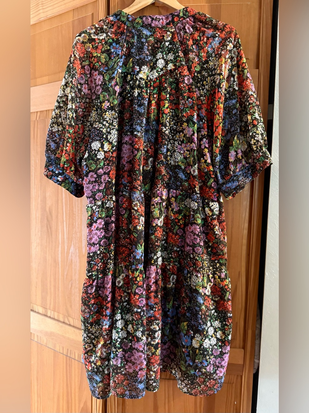 Maeve by Anthropologie Black Floral Midi Dress - Picture 2 of 6